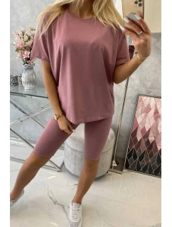 Komplet model 21753040 ciemny różowy - K-Fashion