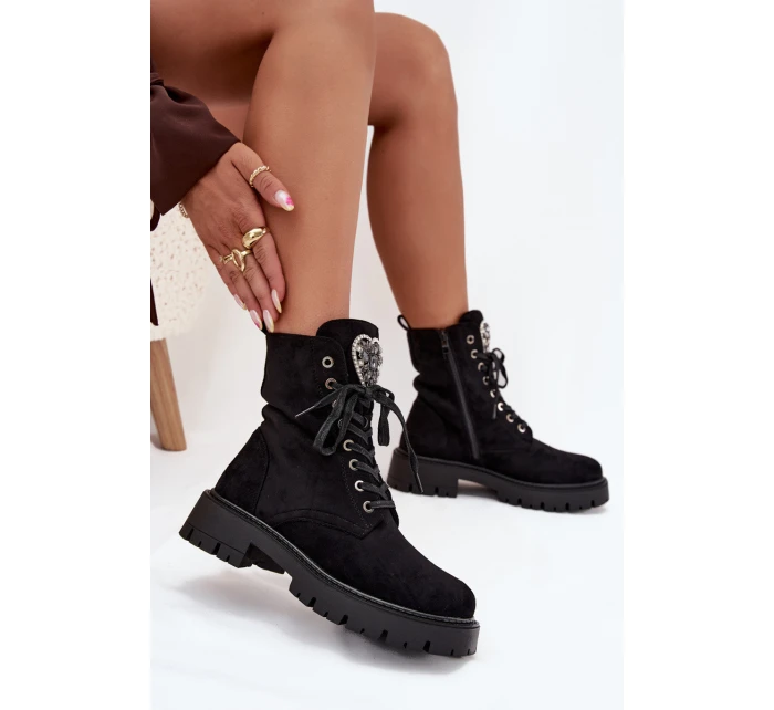 Boty Pracovní S Zateplené Eko Semišové Černé model 21707016 - Boto Boty Pracovní S Zateplené Eko Semišové Černé model 21707016 - Boto