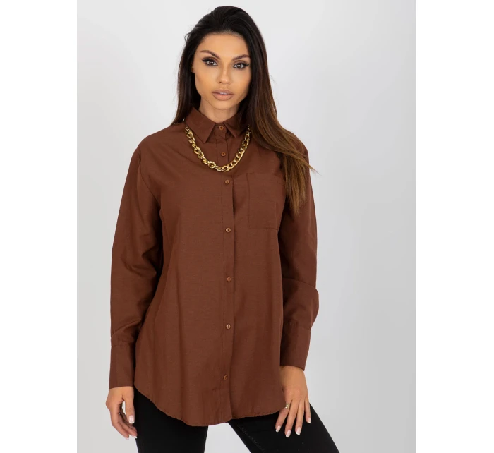 Košeľa ku KS 7183.81P hnedá