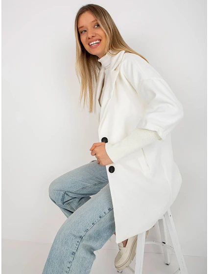 Dámský kabát TW CZ BI model 18309927 ecru - FPrice