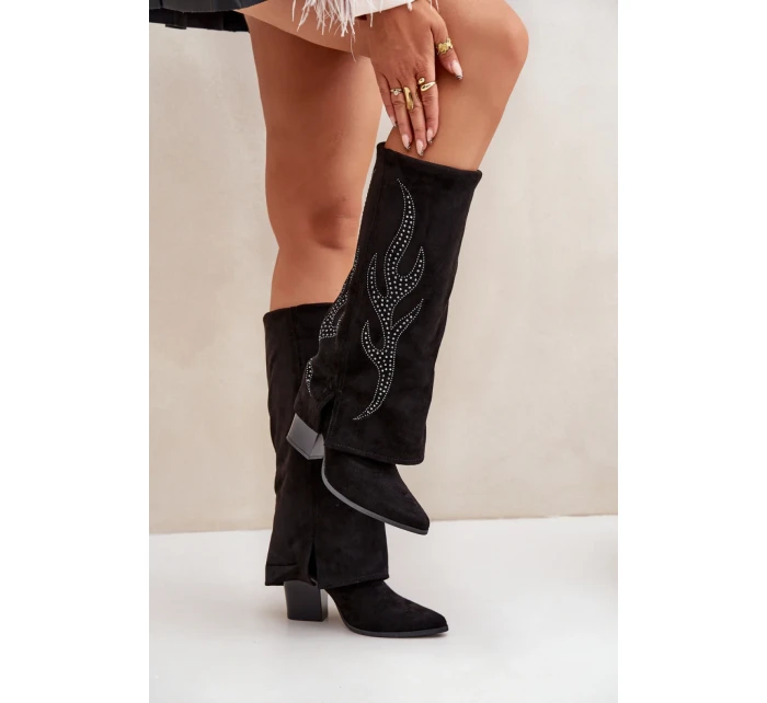 Čižmy na podpätku model 204656 Step in style