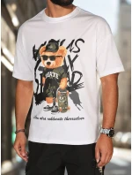 Pánské tričko s potiskem bílé Dstreet model 21988499 - FashionStreet