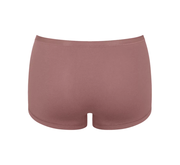 Dámske bavlnené krátke nohavice GO Daily 3P - BROWN - svetlohnedé 1141 - SLOGGI