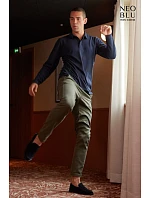 LSL Men Pánské těžké piqué polo s dlouhým rukávem deep black model 22442403 - NEOBLU LSL Men Pánské těžké piqué polo s dlouhým rukávem deep black model 22442403 - NEOBLU