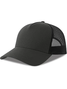 Atlantis Headwear Rapper Cotton-S 5-panelová truckerová čiapka 33.0260 tmavošedá/čierna
