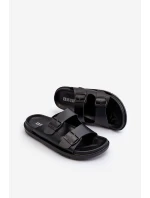 Lekkie Klapki Męskie Z Klamrami Big Star NN174597 Czarne