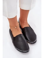Skórzane Baleriny Maciejka T3512-71 Czarne