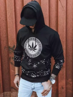 Pánská mikina s potiskem černá Dstreet model 21965678 - FashionStreet