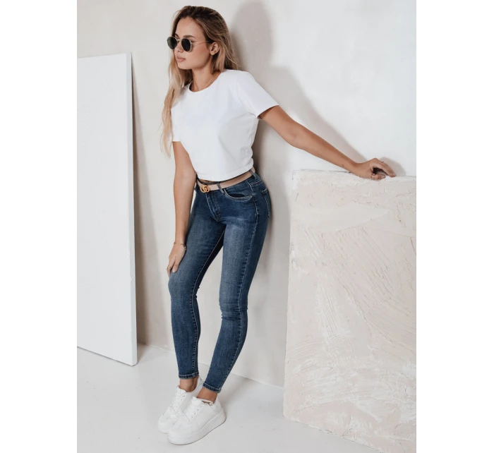 Dámske skinny džínsy modré FashionStreet UY2816 Dámske skinny džínsy modré FashionStreet UY2816