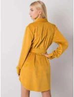 Šaty DHJ SK 10333.12P tmavo žltá Šaty DHJ SK 10333.12P tmavo žltá