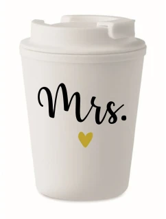 MRS. - bílý termohrnek 300 ml