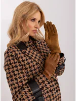 Dámské rukavice AT RK model 20774239 světle hnědá - Fashion Classic