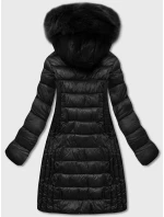 Čierna ľahká dámska prechodná bunda (b8058-1)