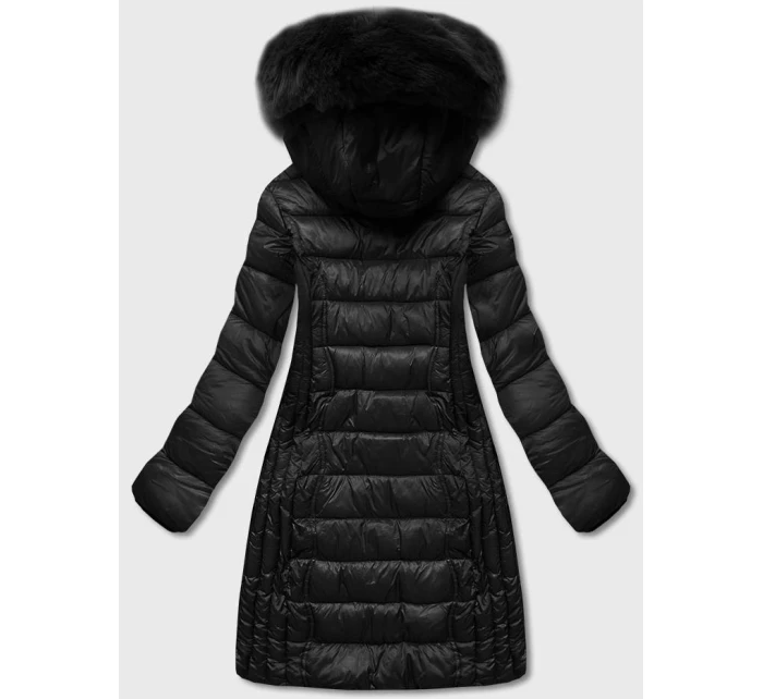 Čierna ľahká dámska prechodná bunda (b8058-1)