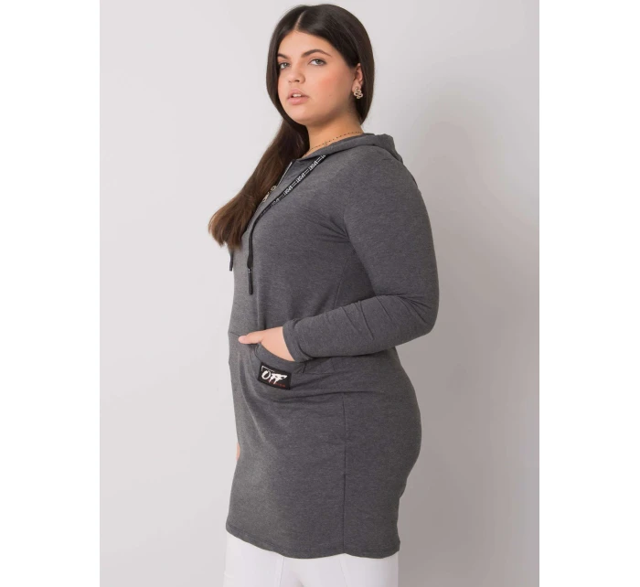 Tunika RV TU model 16738814 tmavě šedá - FPrice Tunika RV TU model 16738814 tmavě šedá - FPrice