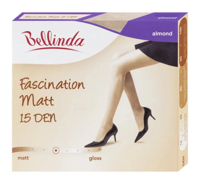 Dámske pančuchové nohavice FASCINATION MATT 15 DEN Almond - BELLINDA