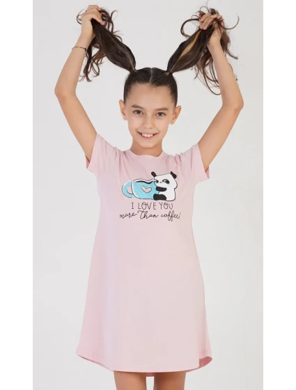 Dětská noční košile s krátkým rukávem Panda Dětská noční košile s krátkým rukávem Panda