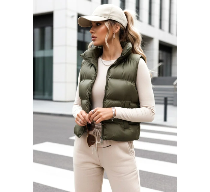 Dámska prešívaná vesta WILLOW green FashionStreet TY3799