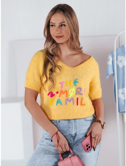 Dámský svetr žlutý Dstreet model 21973910 - FashionStreet