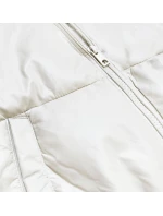 KRÓTKA KURTKA DAMSKA ZE  ECRU model 21242559 - Ann Gissy