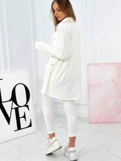 Trojdielna súprava blúzky, topu a legín vo farbe ecru