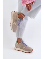 Sneakersy Damskie Na Platformie Memory Foam System Big Star NN274681 Beżowe Sneakersy Damskie Na Platformie Memory Foam System Big Star NN274681 Beżowe