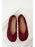 Dámské baleríny barefoot bordové Hollin