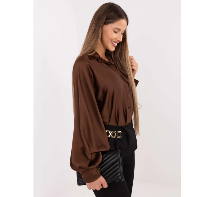 Koszula DHJ KS model 21768479 brązowy - FPrice Koszula DHJ KS model 21768479 brązowy - FPrice