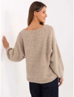Sweter MI SW model 21421398 beżowy - FPrice Sweter MI SW model 21421398 beżowy - FPrice