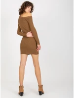 Dámske šaty NM SK NG 2315 svetlo hnedé Dámske šaty NM SK NG 2315 svetlo hnedé