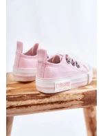 Dziecięce Materiałowe Trampki BIG STAR KK374052 Różowe