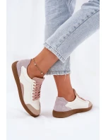 Dámské Kožené Tenisky model 21693337 Bílé - Zazoo