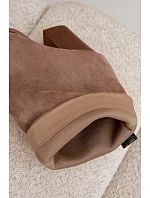 Dámské kotníkové boty na podpatku s špičatou špičkou khaki model 22318838 - Boto Dámské kotníkové boty na podpatku s špičatou špičkou khaki model 22318838 - Boto