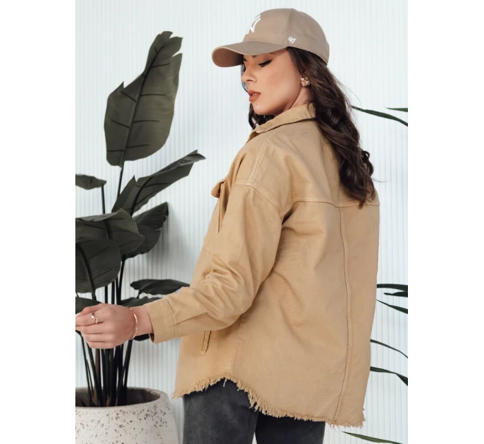 Dámská džínová bunda béžová Dstreet model 21976610 - FashionStreet