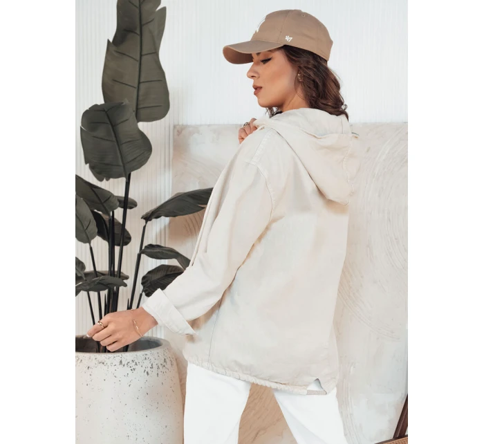 Dámska džínsová bunda LASANAS light beige FashionStreet TY4314