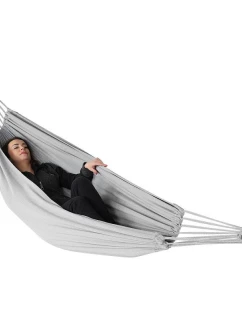 ZÁHRADNÁ HOJDACIA SIEŤ 1 OSOBA 200X100CM S KRYTOM SIVÁ 1065434