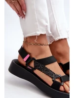 sandály na suchý zip  Černé model 21661847 - Zaxy