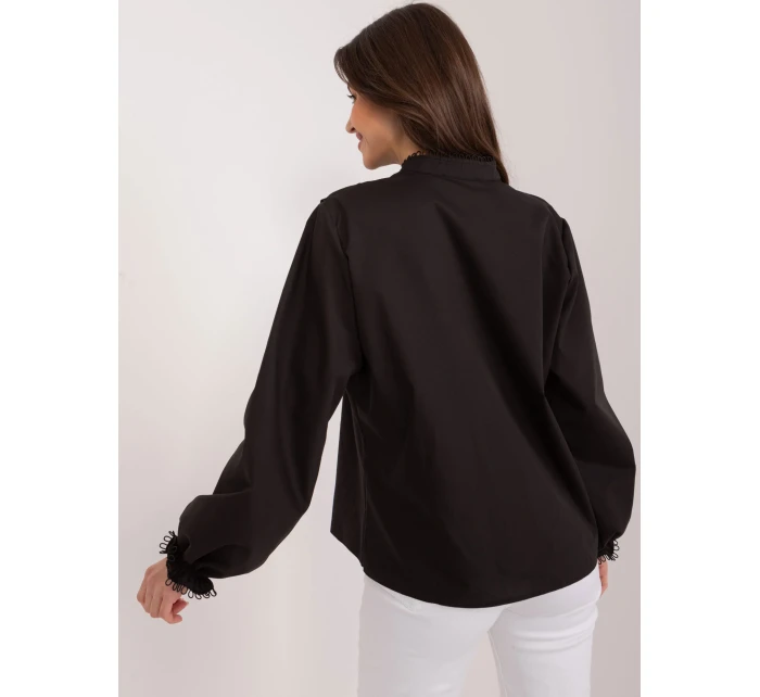 Košeľa LK KS 509556.34 čierna farba