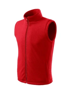 Next Fleecová vesta unisex červená