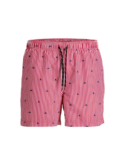Jack&Jones pánske plavky JWHARUBA SWIM PRINTS SHORTS 12206537 TRUE RED STRIPES Jack&Jones pánske plavky JWHARUBA SWIM PRINTS SHORTS 12206537 TRUE RED STRIPES