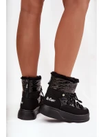 Dámské zimní boty na platformě Lee Cooper LCJ 25 03 3814 Černé