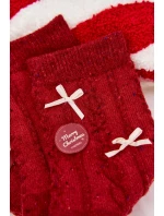 Dámské Vánoční Ponožky S  Vlněné Červené model 21786734 - Aura.via