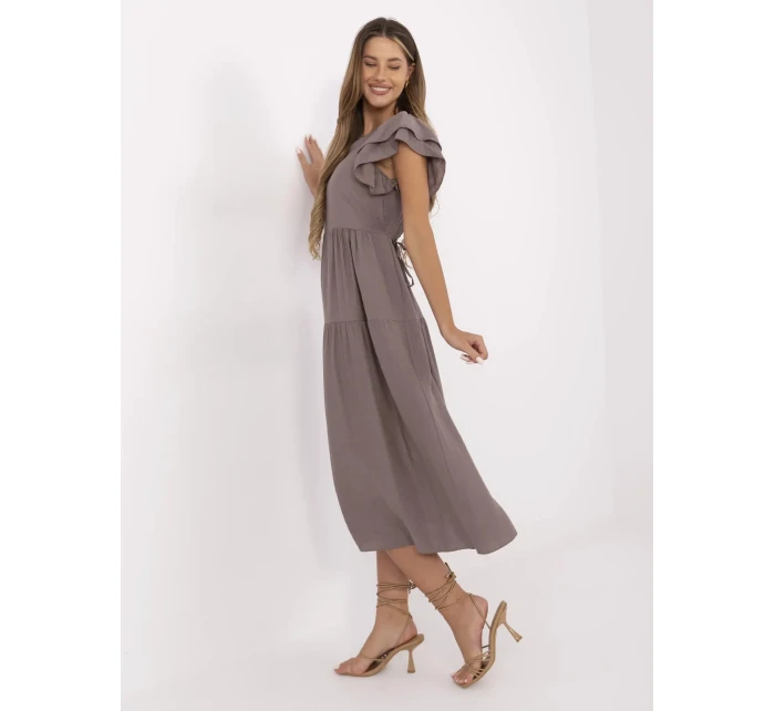 Sukienka MI SK model 21142015 ciemny bezowy - FPrice