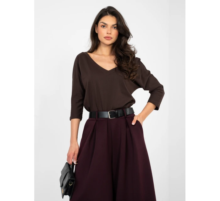 Blúzka RV BZ A1189.24 tmavohnedá
