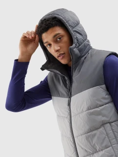 Pánská péřová vesta s výplní ze model 20437862 peří  šedá - 4F