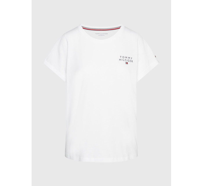 Dámske tričko TH ORIGINAL LOGO LOUNGE T-SHIRT UW0UW04525YBR biela - Tommy Hilfiger