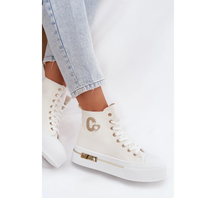 Dámské tenisky na platformě Bílé Meloria