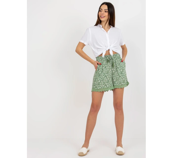 Šortky D73770M62233KB pistácie Šortky D73770M62233KB pistácie