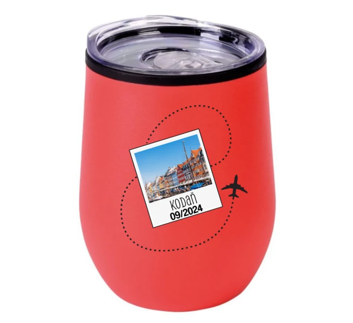 Vlastní text na cestovatelský termohrnek "bowl"