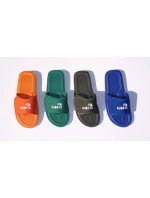 Žabky na suchý zips Kubota v khaki farbe K0000-100-005-19-1